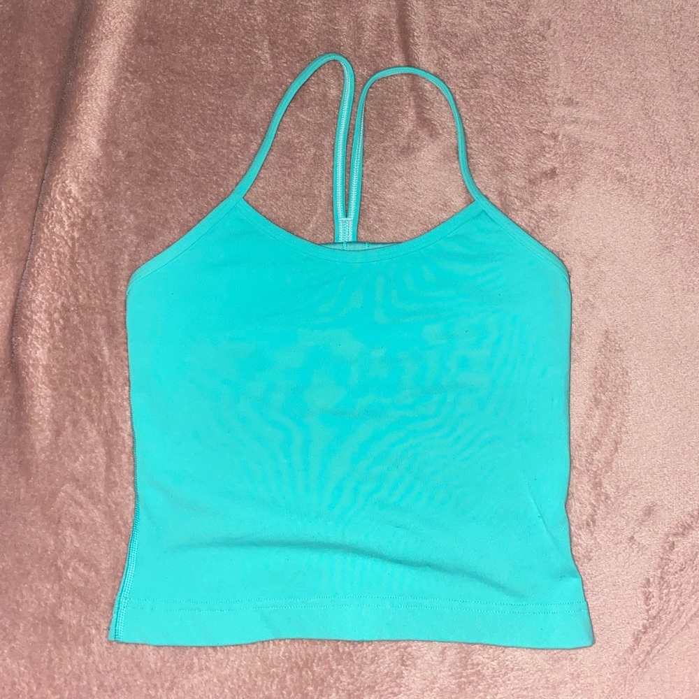 Teal lululemon tank top